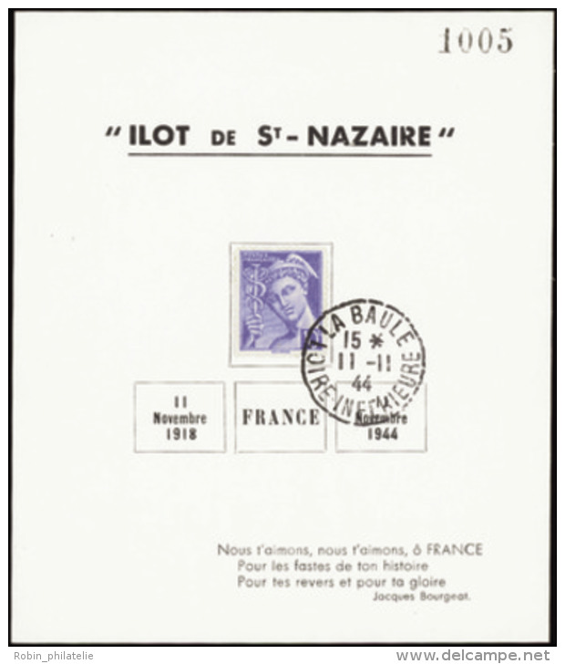 N&deg; 0 Saint Nazaire N&deg;8 Bloc Avec Mercure  Qualit&eacute;: OBL Cote: 80&nbsp; - Autres & Non Classés