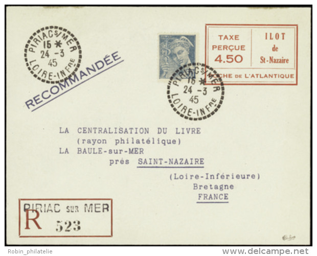 N&deg; 0 Saint Nazaire N&deg;6 Entier Postal 4f50 Rouge  Qualit&eacute;: OBL Cote: 450&nbsp; - Other & Unclassified