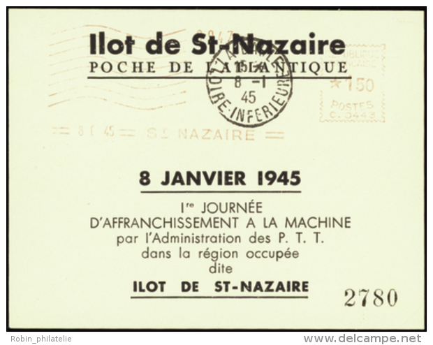 N&deg; 0 Saint-Nazaire Bloc N&deg;10  1&egrave;re Journ&eacute;e D'affranchissement  Qualit&eacute;: OBL Cote: 170&nbsp; - Autres & Non Classés