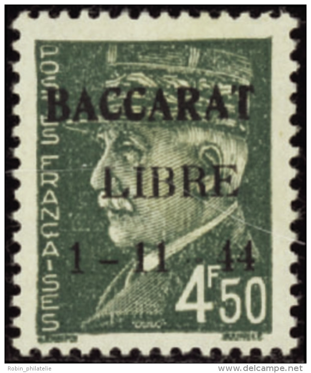 N&deg; 0 Baccarat Type II  10 Valeurs  Qualit&eacute;: * Cote: 695&nbsp; - Autres & Non Classés