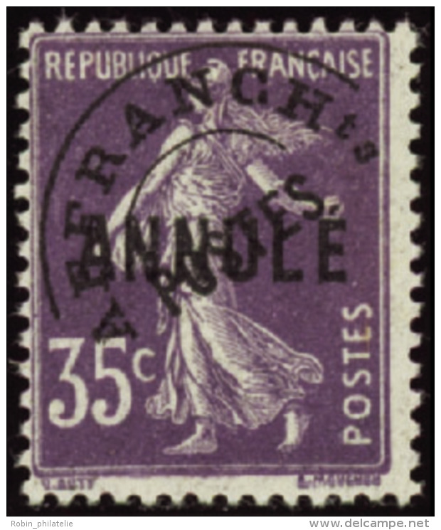 N&deg; 4 2 35c Semeuse Violet Surcharge Annul&eacute;  Qualit&eacute;: ** Cote: 320&nbsp; - Autres & Non Classés