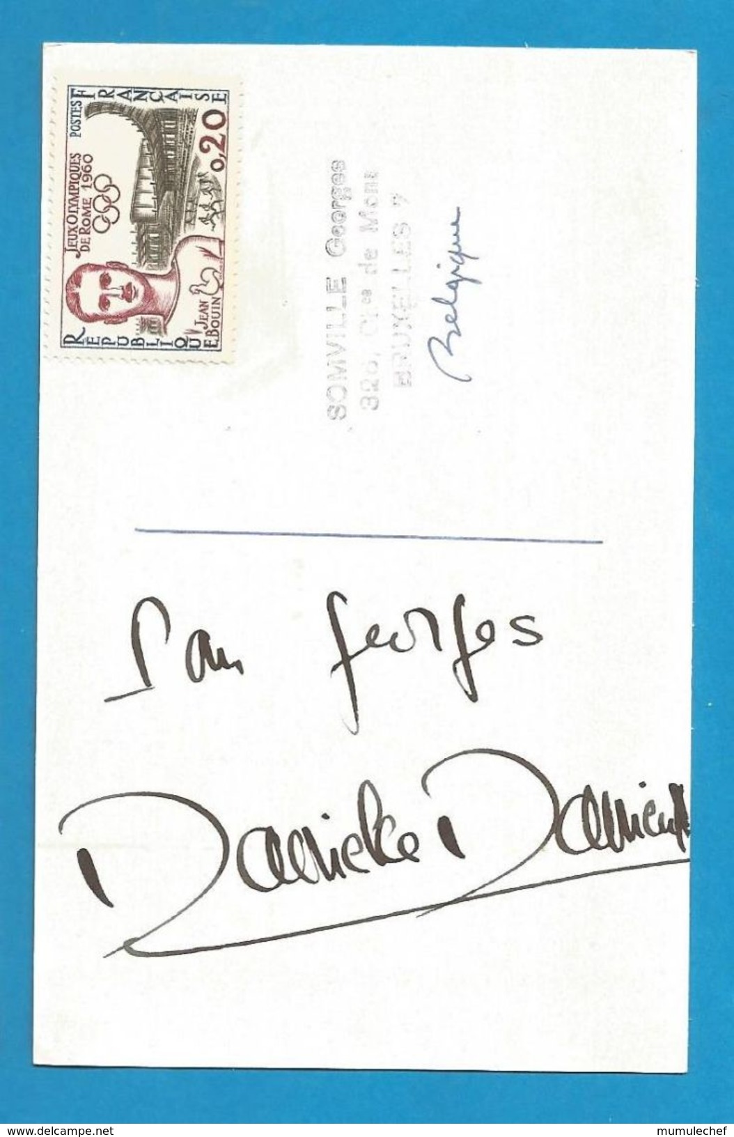 (A636a) - Signature / Dédicace / Autographe Original - Danielle DARRIEUX - Actrice, Chanteuse - Autres & Non Classés