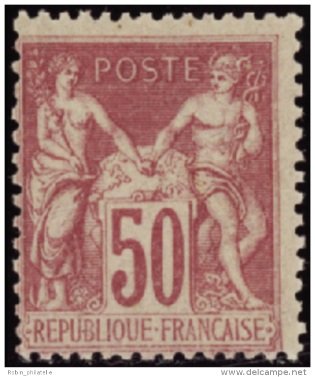 N&deg; 9 8 50c Rose  Qualit&eacute;: ** Cote: 275&nbsp; - Autres & Non Classés