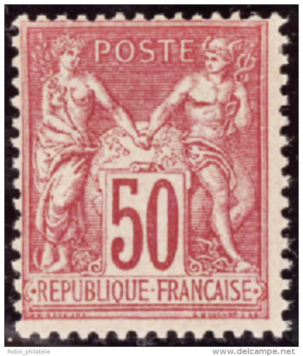 N&deg; 9 8 50c Rose  Qualit&eacute;: * Cote: 275&nbsp; - Other & Unclassified