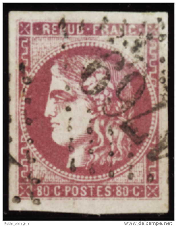 N&deg; 4 9 80c Rose TB  Qualit&eacute;: OBL Cote: 320&nbsp; - Other & Unclassified