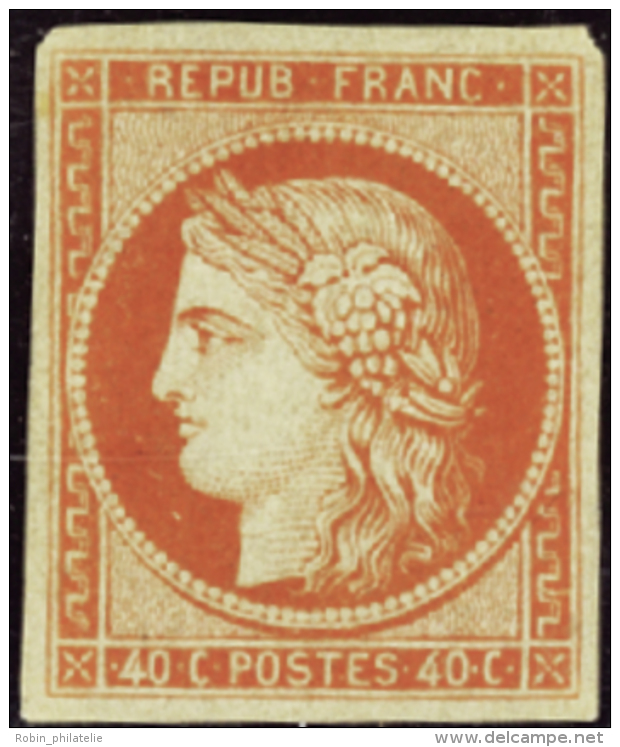 N&deg; 5 A 40c Rouge-orange Fonc&eacute;  Qualit&eacute;: (*) Cote: 3600&nbsp; - Altri & Non Classificati