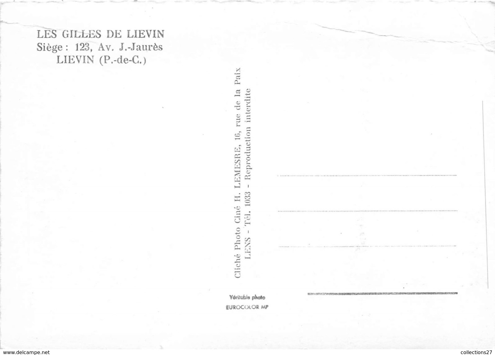62-LIEVIN- LES GILLES DE LIEVIN, SIEGE 123 AVE JEAN JAURES ( FANFARE ) - Lievin