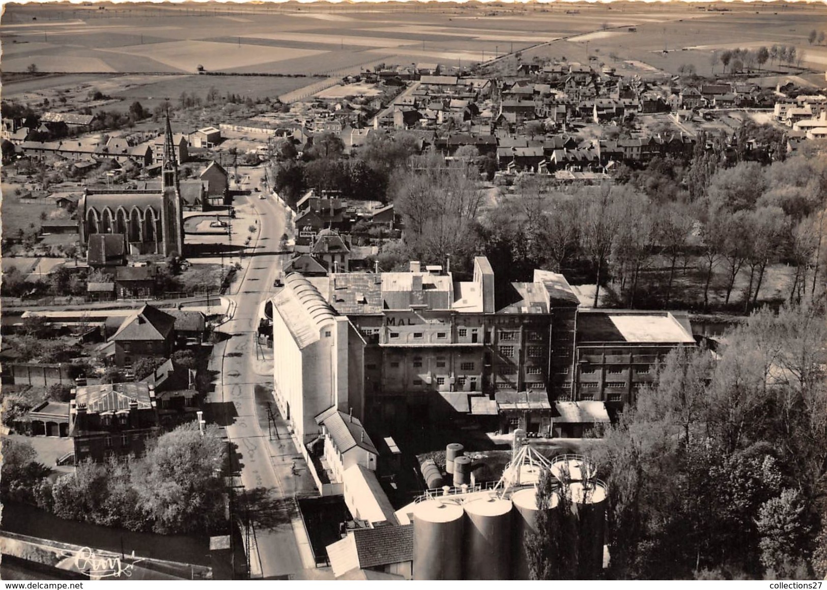 62-SAINT-LAURENT-LA MALTERIE LAURENT , VUE AERIENNE GENERALE - Saint Laurent Blangy