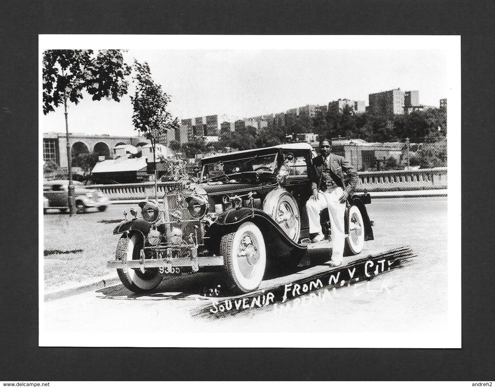 NEW YORK CITY - SOUVENIR FROM NEW YORK CITY NICE CAR - 1936 - 6½ X 4¾ Po - 16½ X 12 Cm - PHOTO JAMES VAN DER ZEE - Other & Unclassified