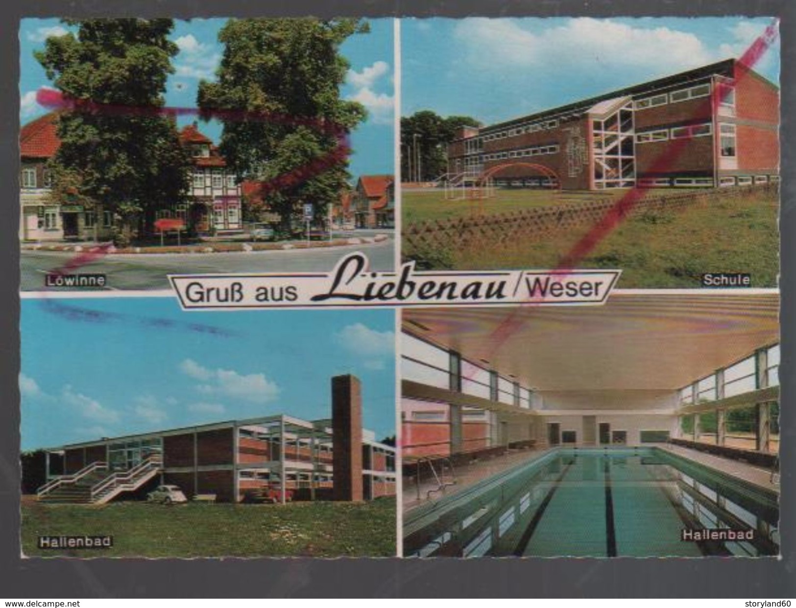 Cpm St003283 Grub Aus Liebenau Weser , Lowinne , Schule, Hallenbad, Hallenbad Inside - Nienburg