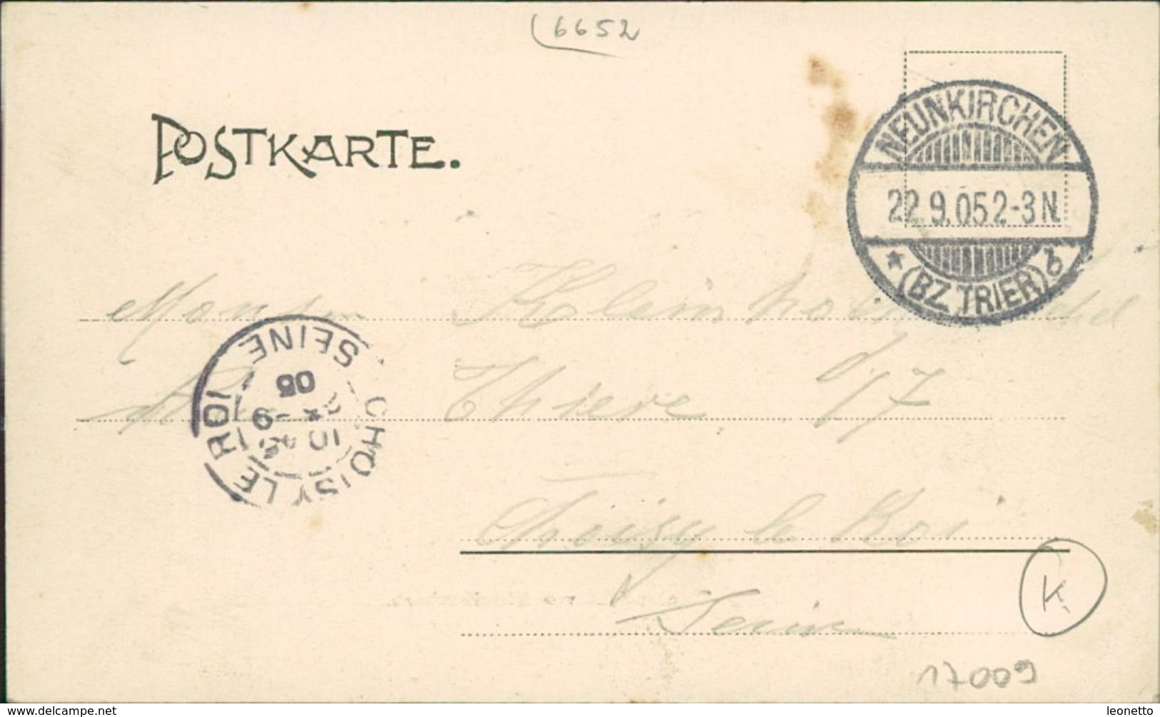 AK Bexbach, Mittelbexbach, Teilansicht, O 1905, Eckknick Unten Links (17009) - Saarpfalz-Kreis