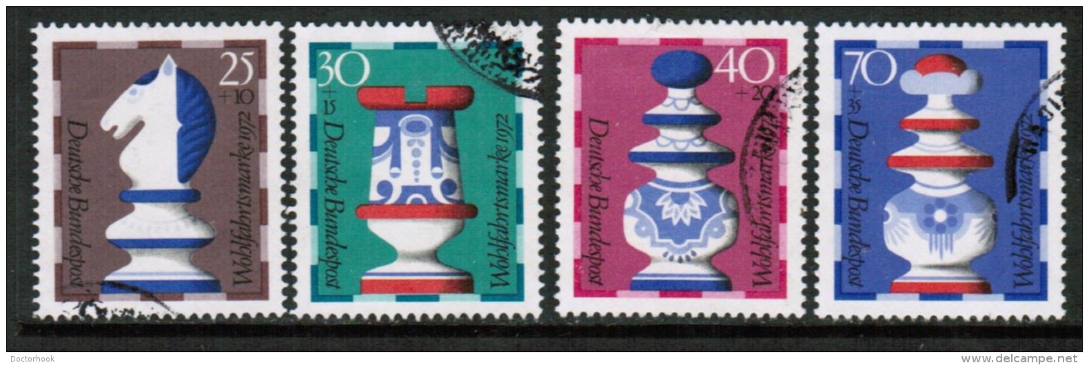 GERMANY  Scott # B 491-4 VF USED - Used Stamps