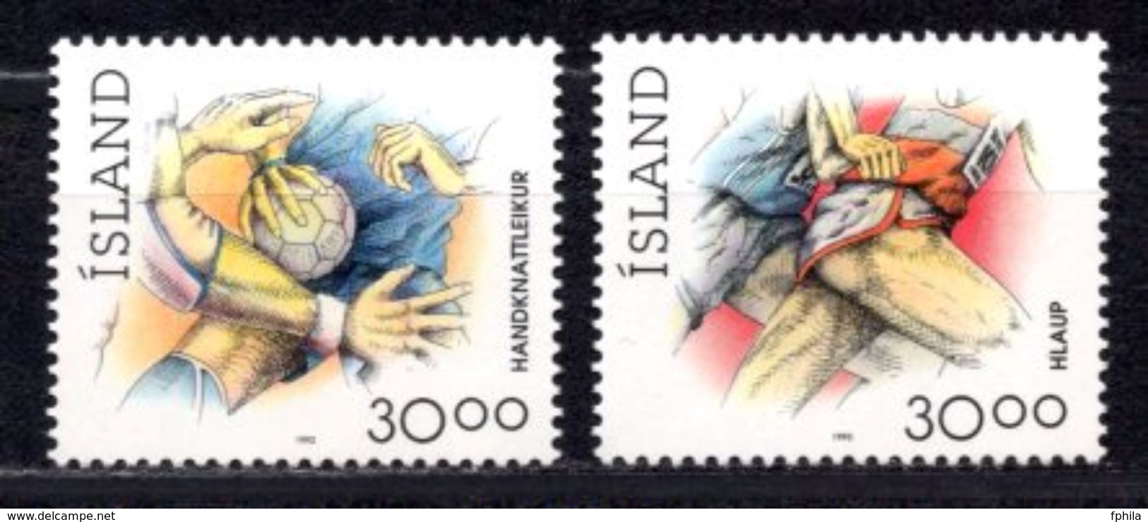 1993 ICELAND SPORTS MICHEL: 780-781 MNH ** - Unused Stamps