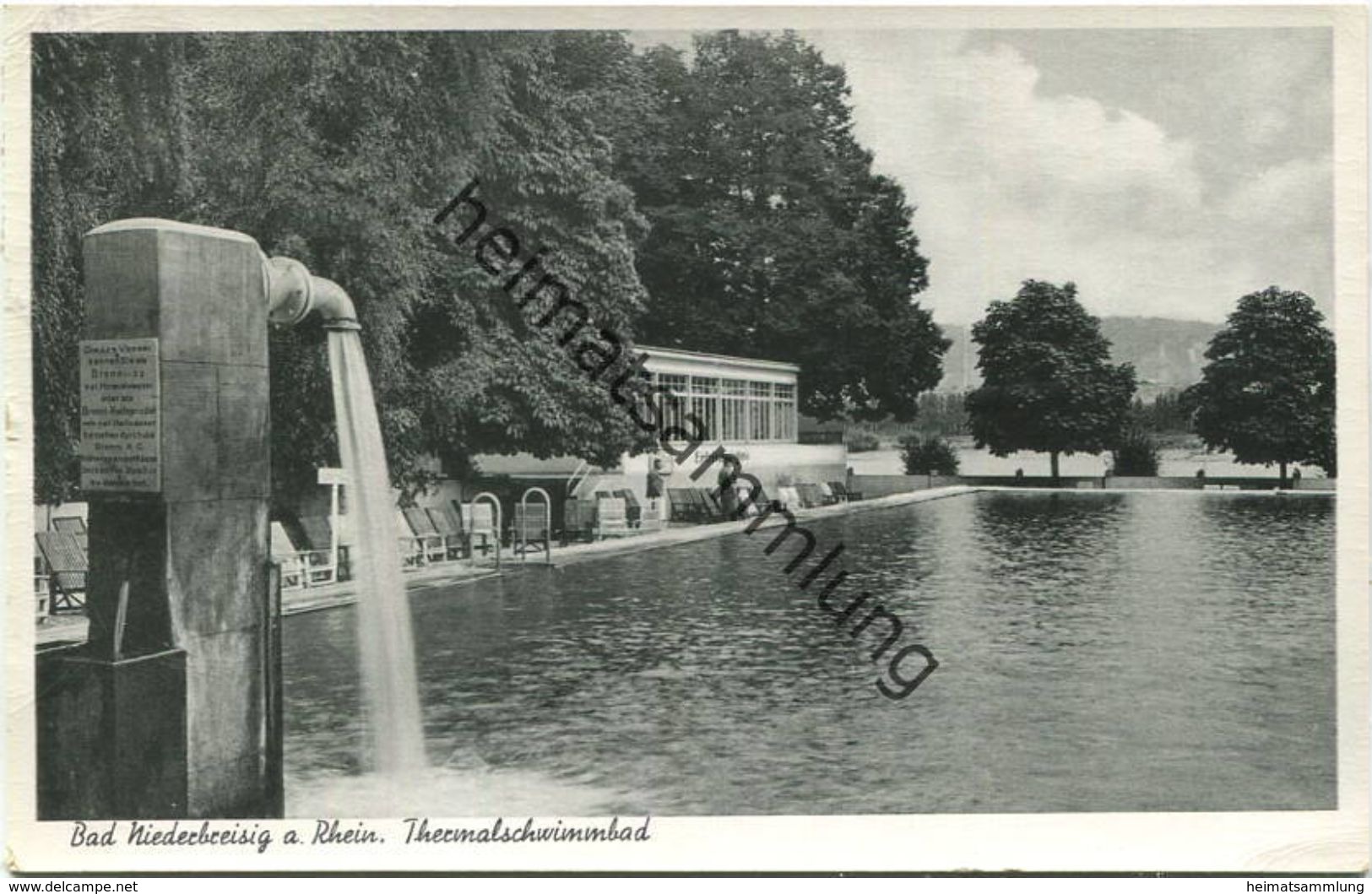 Bad Niederbreisig - Thermalschwimmbad - Verlag Cramer Dortmund Gel. 1953 - Bad Breisig