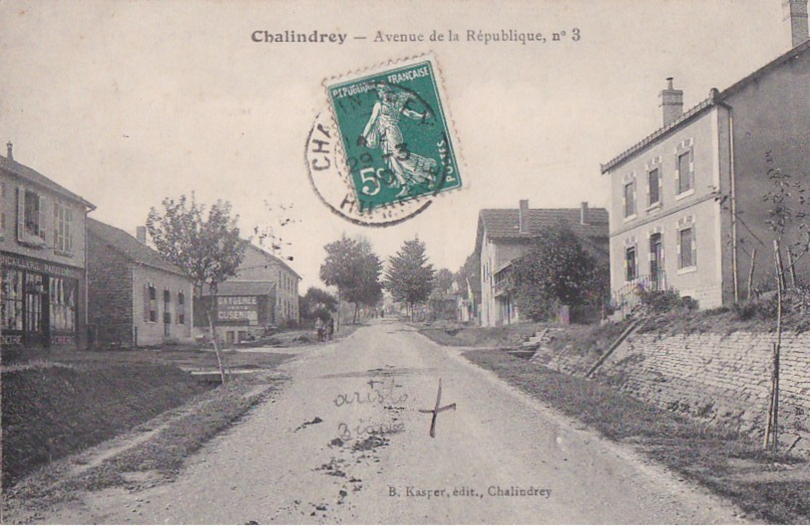 52 CHALINDREY  Maisons Commerces QUINCAILLERIE PARISIENNE Avenue De La République Vue N° 3  Timbre 1910 - Chalindrey