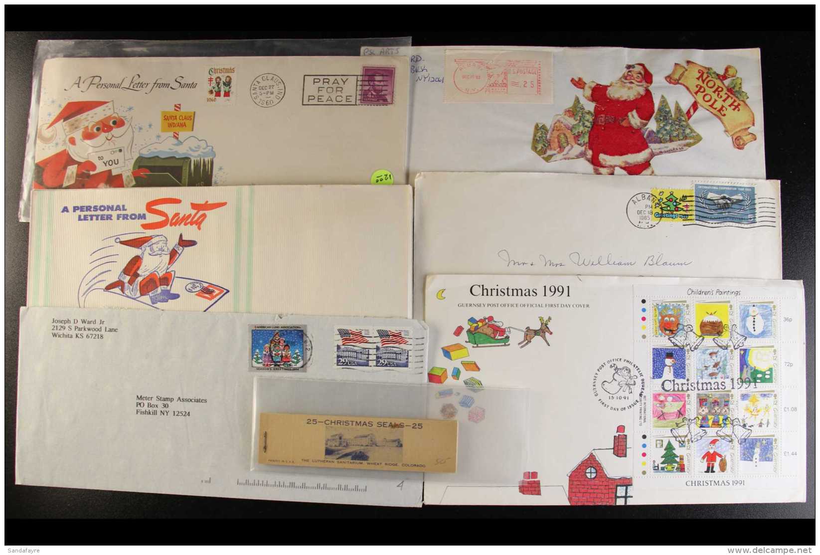 1905-2000s COVERS, CARDS &amp; SEALS  A Shoebox Stuffed With CHRISTMAS Related Covers, Cards &amp; Ephemera,... - Sonstige & Ohne Zuordnung