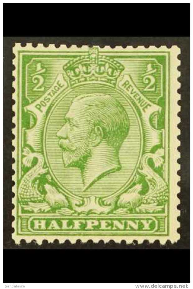 1913  &frac12;d Bright Green, Multi Royal Cypher Watermark, SG 397, Fine Mint With Very Good Perfs For More... - Non Classificati