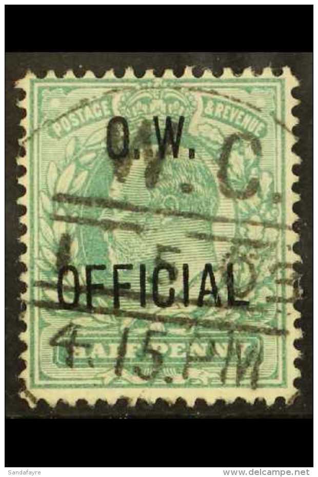 OFFICIALS  OFFICE OF WORKS. 1902-03 &frac12;d Blue Green, SG O36, Fine Used For More Images, Please Visit... - Ohne Zuordnung