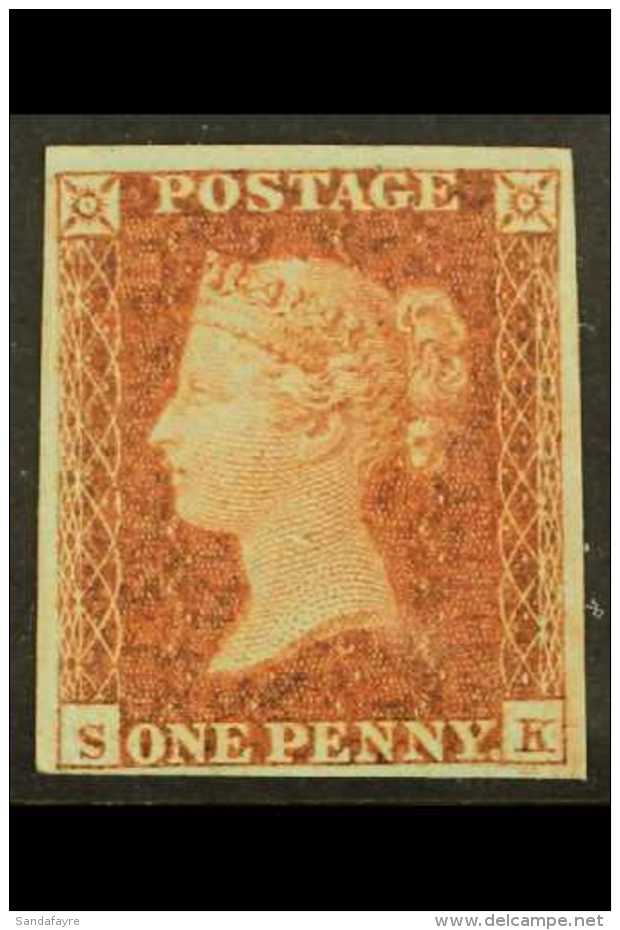 1841  1d Red- Brown 'SK', SG 8, Mint With 4 Margins. Very Pretty. For More Images, Please Visit... - Sonstige & Ohne Zuordnung