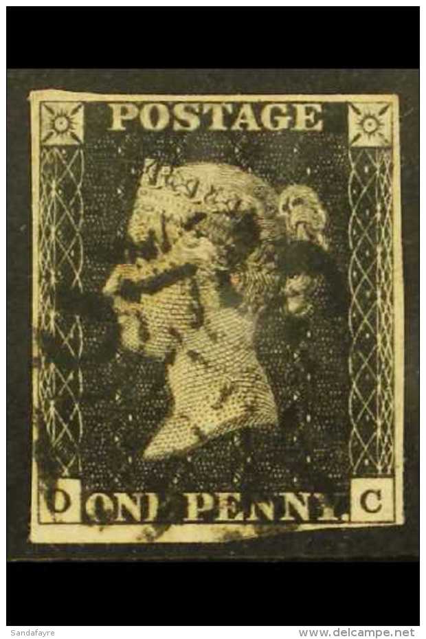 1840  1d Black 'OC', SG 2, Used With 4 Margins &amp; Black MC Cancellation. For More Images, Please Visit... - Non Classés