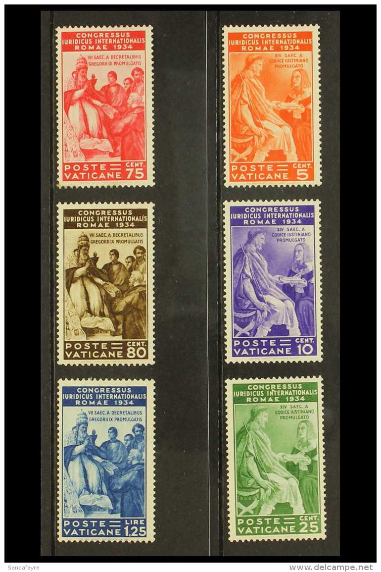 1935  Juridical Congress Complete Set Sass. S. 10, Fine And Fresh Mint. Cat &euro;400 (&pound;320) (6 Stamps) For... - Sonstige & Ohne Zuordnung