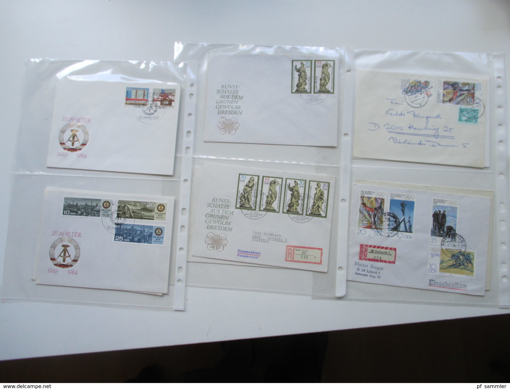 DDR FDC 1967 und 1979 - 1985 insgesamt 360 Stück. Auch R-Briefe und Randstücke! Verschiedene Kombinationen! Fundgrube?!