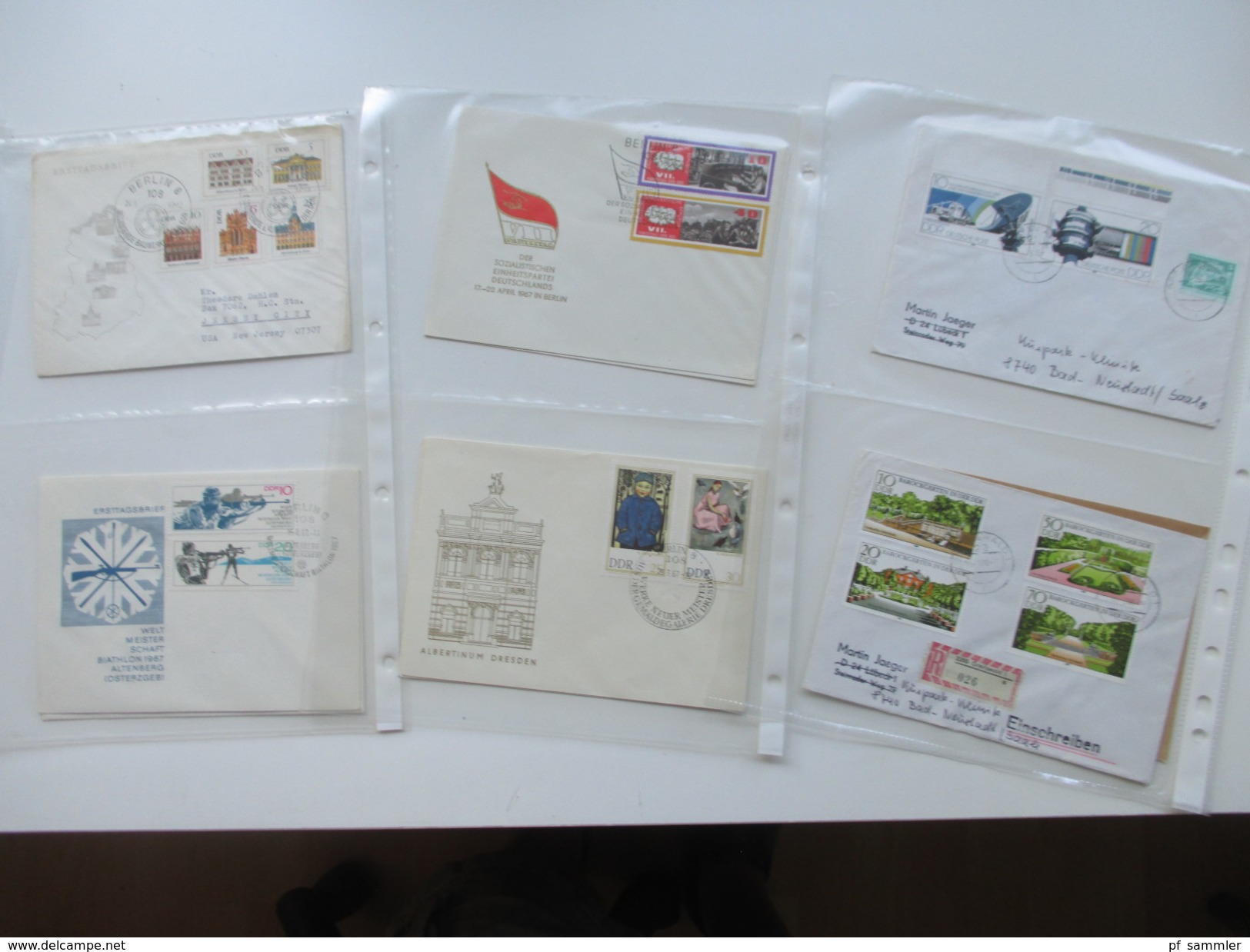 DDR FDC 1967 und 1979 - 1985 insgesamt 360 Stück. Auch R-Briefe und Randstücke! Verschiedene Kombinationen! Fundgrube?!