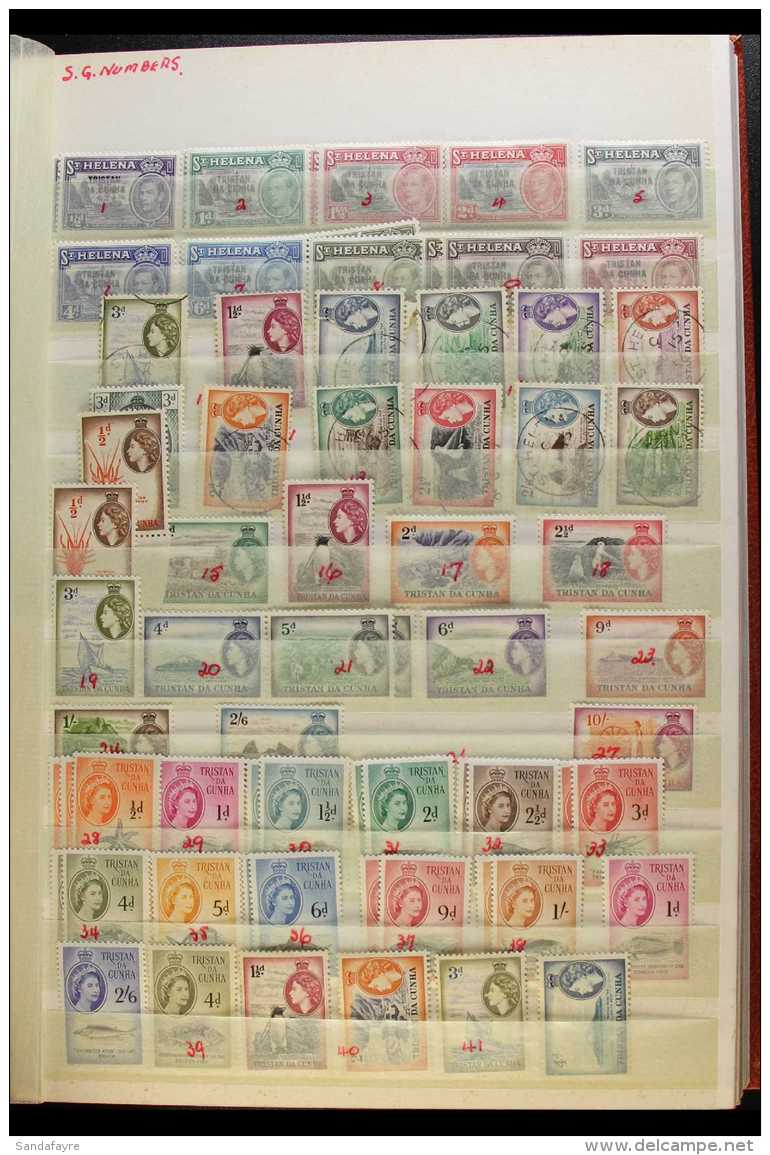 1952- MINT &amp; USED STOCK  Stock Book Containing Range Of First Four Definitives Sets, 1963 Resettlement Sets... - Tristan Da Cunha