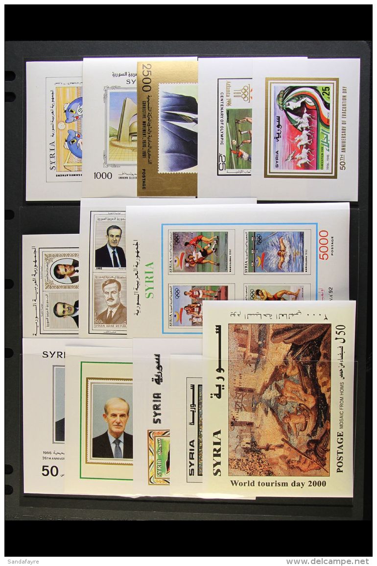 1959-2000 MINIATURE SHEETS.  Superb Never Hinged Mint Collection Of All Different Mini-sheets Presented On Stock... - Syrien