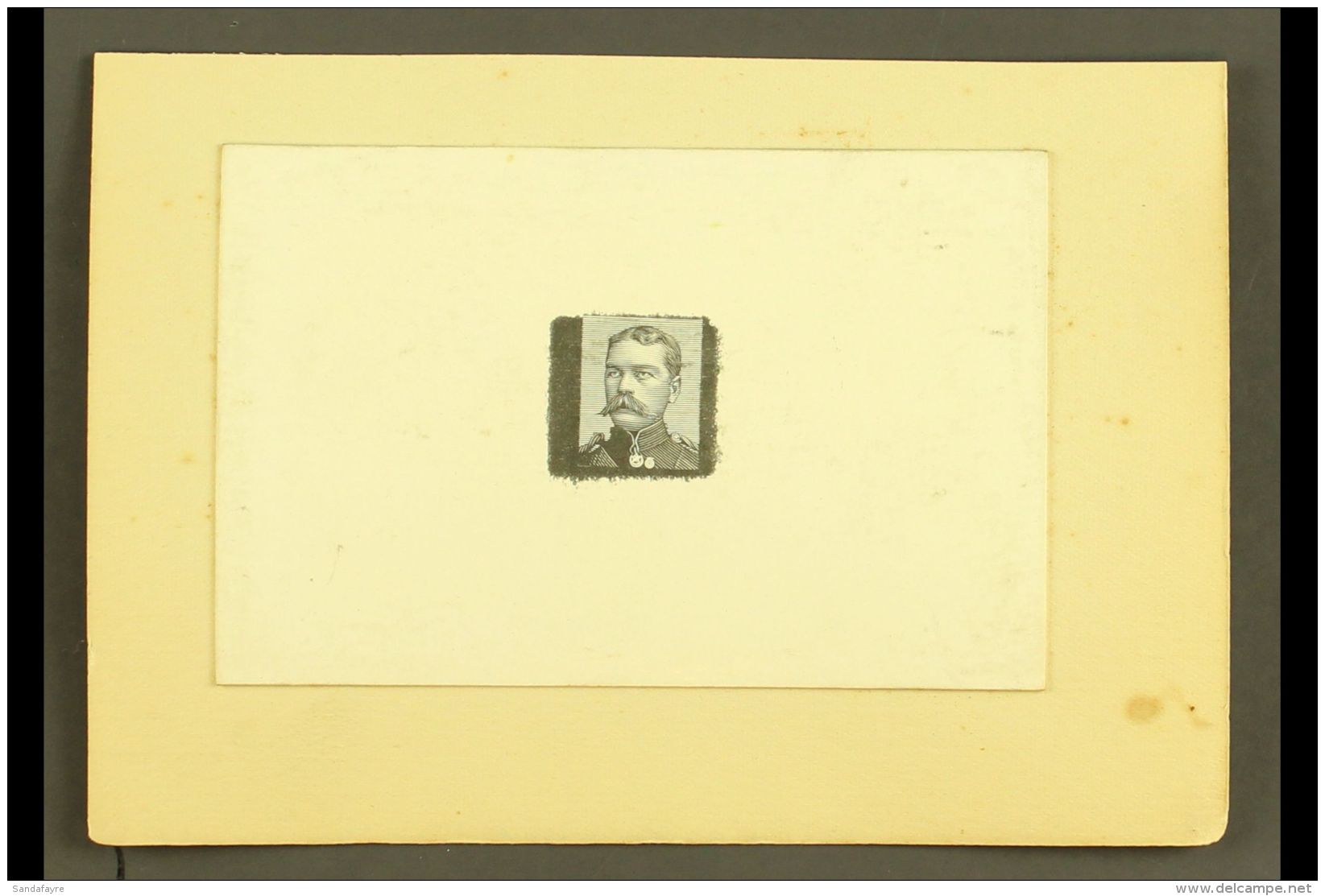 LORD KITCHENER OF KHARTOUM DIE PROOF  A Circa 1900 De La Rue Die Proof Showing A Stamp Sized Engraved Portrait Of... - Sudan (...-1951)