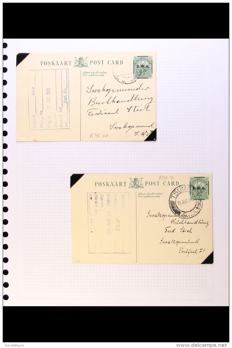 POSTAL STATIONERY  1941-1954 Fine Used Collection Of POSTAL CARDS, Mainly Illustrated. (25 Items) For More... - Südwestafrika (1923-1990)