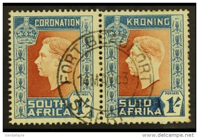 1937  1s Coronation, Hyphen Omitted With Blue Ink Inside Value Tablet, SG 75a, Very Fine Used. For More Images,... - Ohne Zuordnung