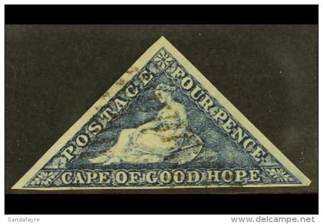 CAPE OF GOOD HOPE  1863-64 4d Steel - Blue, SG 19c, Lightly Used With 3 Margins.  For More Images, Please Visit... - Sin Clasificación