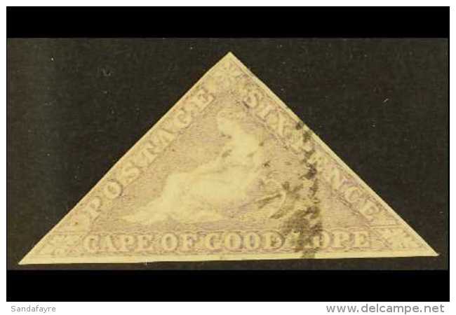 CAPE OF GOOD HOPE  1855-63 6d Pale Rose Lilac/white Paper, SG 7, Lightly Used With 3 Margins For More Images,... - Ohne Zuordnung