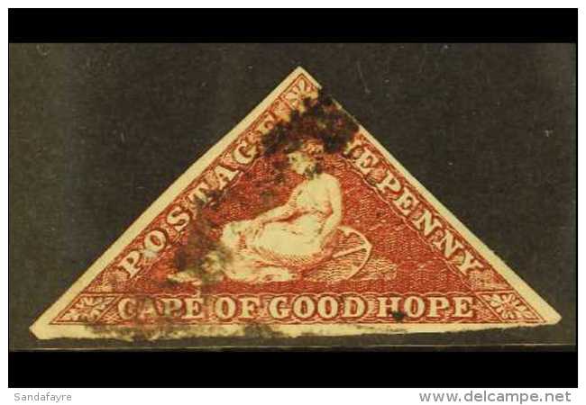 1863-4  1d Deep Brown-red, D.L.R. Printing, SG 18b, Used, Three Margins, Just Clear At Base, Cat.&pound;325. For... - Unclassified