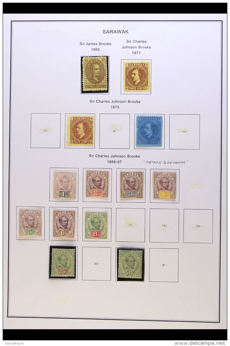 1869-1979 ALL DIFFERENT MINT COLLECTION  An Attractive Collection On Printed Album Pages Which Includes 1869 3c,... - Sarawak (...-1963)