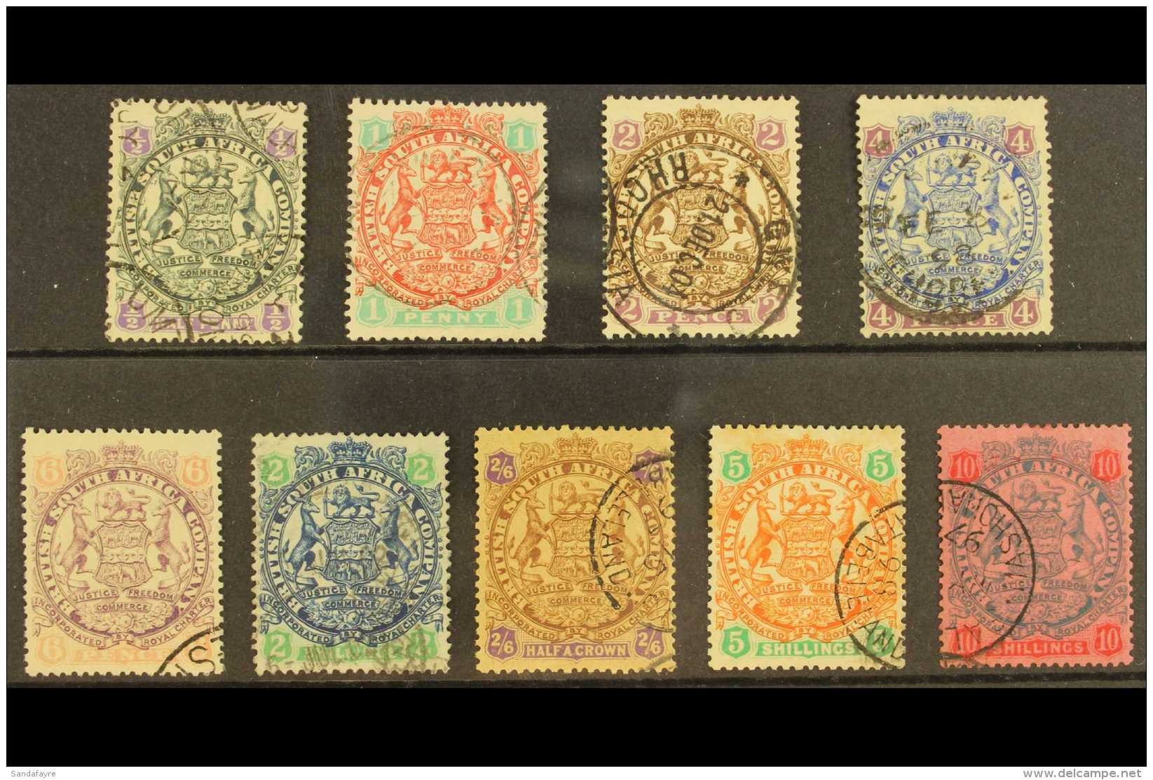 1896-97  Set Complete, SG 41/50, Fine Used (9 Stamps) For More Images, Please Visit... - Autres & Non Classés