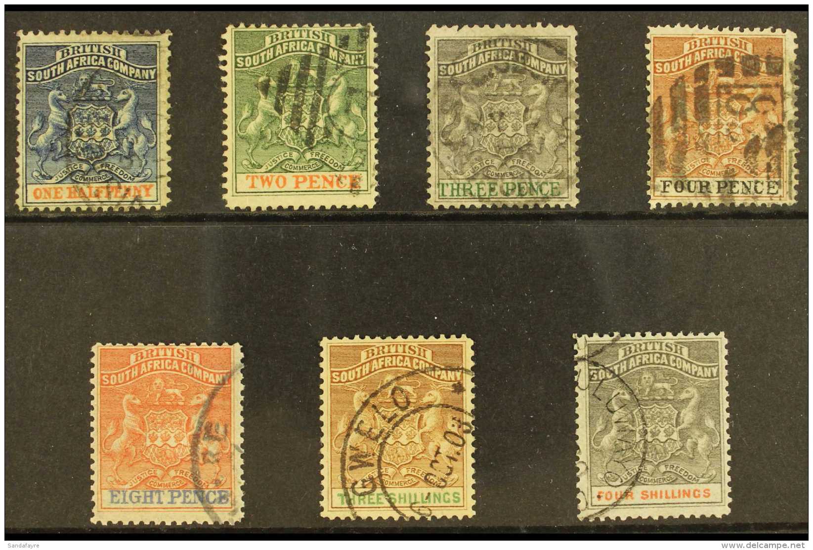 1892-94  Set Complete, SG 18/26, Fine Used (7 Stamps) For More Images, Please Visit... - Autres & Non Classés