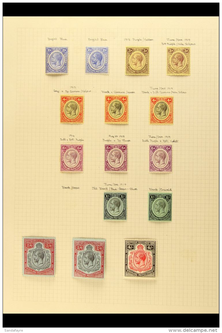 1891-1964 FRESH MINT COLLECTION  An All Different Collection Which Includes 1891-95 BCA Opts With 4d, 8d (both... - Nyassaland (1907-1953)