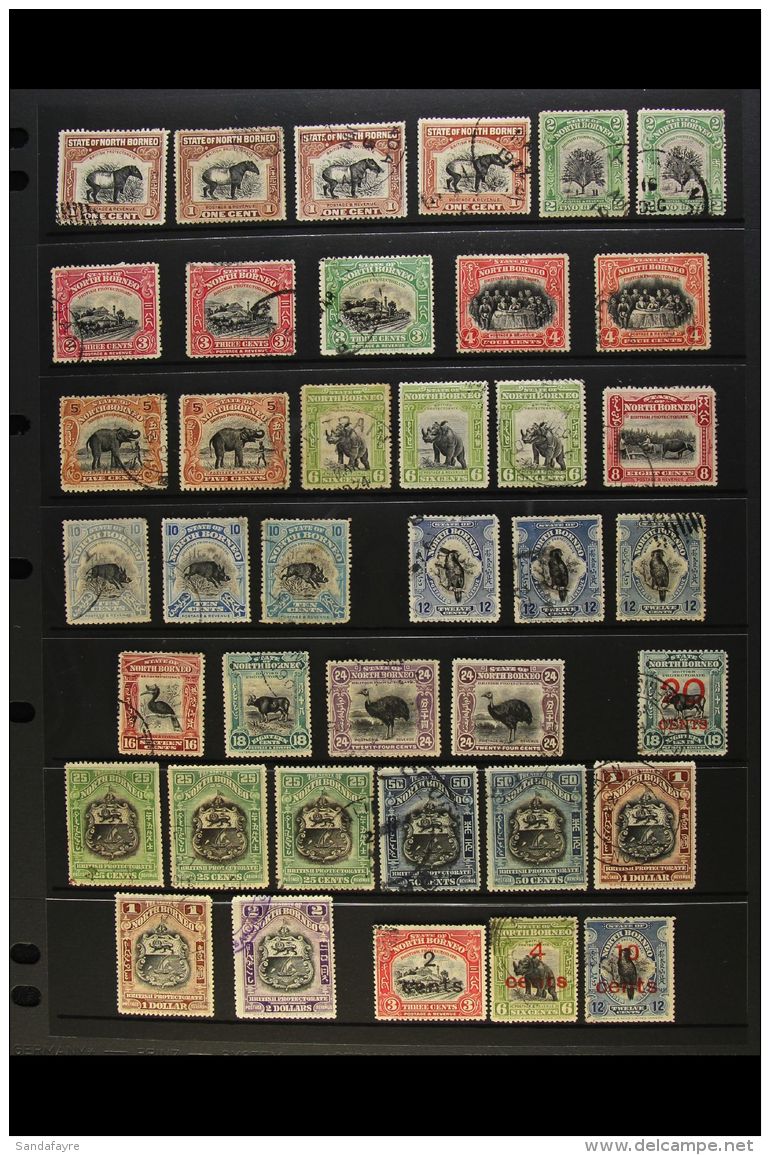 1909-1941 USED COLLECTION  An ALL DIFFERENT Mainly Cds Used Collection With Many Shade &amp; Perforation... - Nordborneo (...-1963)