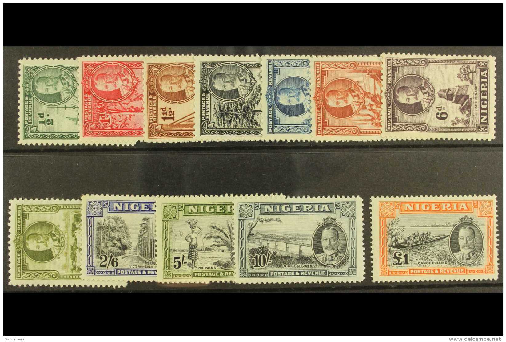 1936  Pictorial Set, SG 34/45, Very Fine Mint. (12) For More Images, Please Visit... - Nigeria (...-1960)