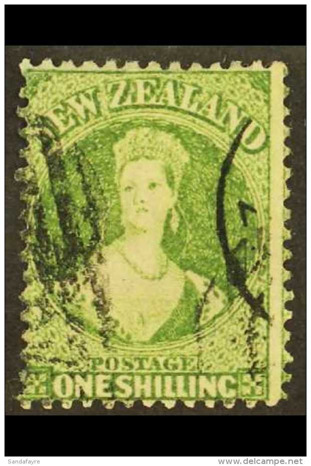 1864-71  1s Yellow- Green Perf 12&frac12;, Wmk Large Star, SG 125, Used With Clear Portrait. For More Images,... - Sonstige & Ohne Zuordnung