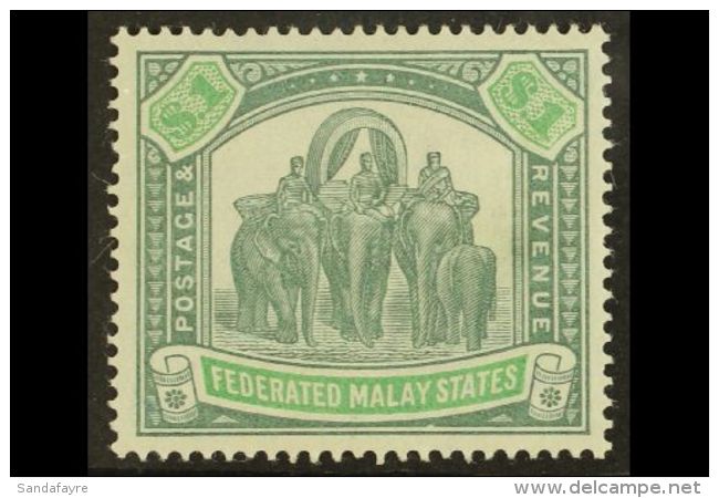 FEDERATED STATES  1900 $1 Green And Pale Green, Wmk CC, SG 23, Very Fine And Fresh Mint. For More Images, Please... - Sonstige & Ohne Zuordnung