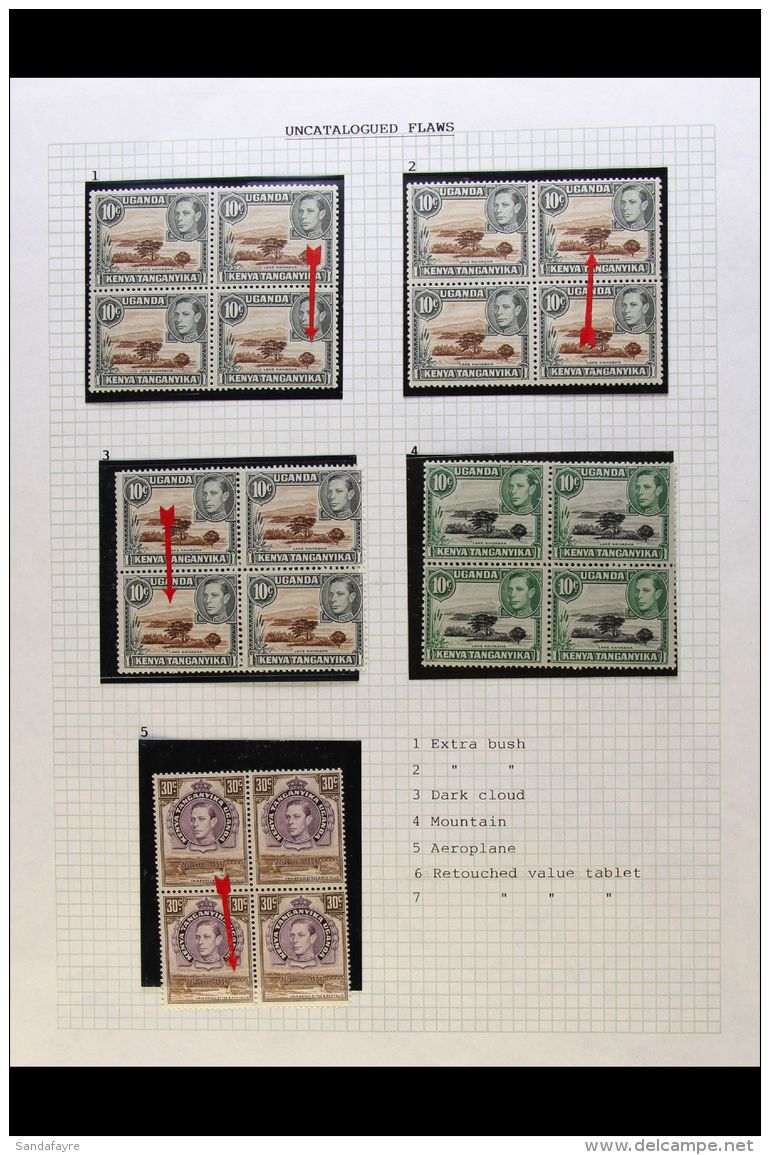 1937-54 KGVI COLLECTION  Of Very Fine Used Stamps Plus Mint Blocks With Varieties On Pages, Incl. 1938-54... - Vide
