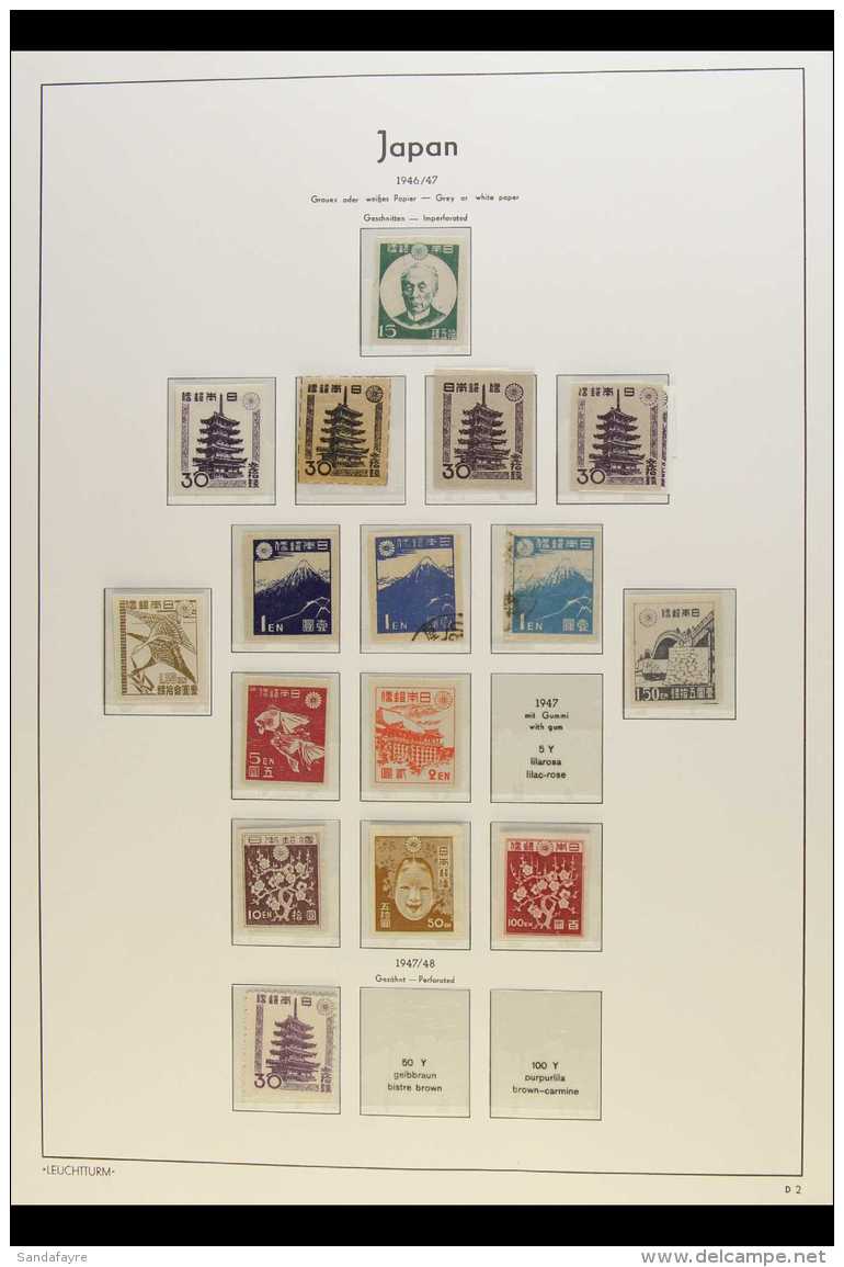 1945-50 DEFINITIVES  A Mostly Mint Collection On Printed Album Pages Which Includes 1945-48 Complete Imperf Set... - Autres & Non Classés