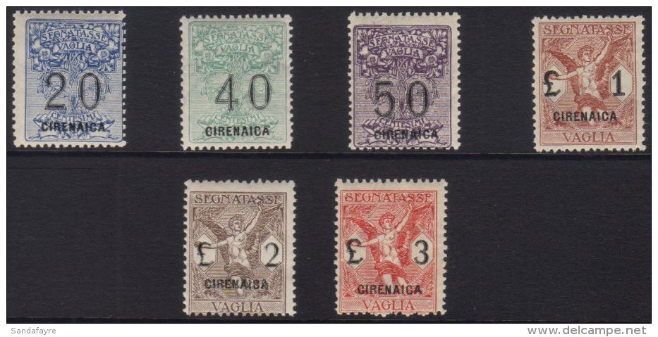 CYRENAICA - POSTAL ORDER POSTAGE DUES  1924 Set To 3L Carmine Complete, Sass S31, Very Fine NHM. (6 Stamps) For... - Otros & Sin Clasificación