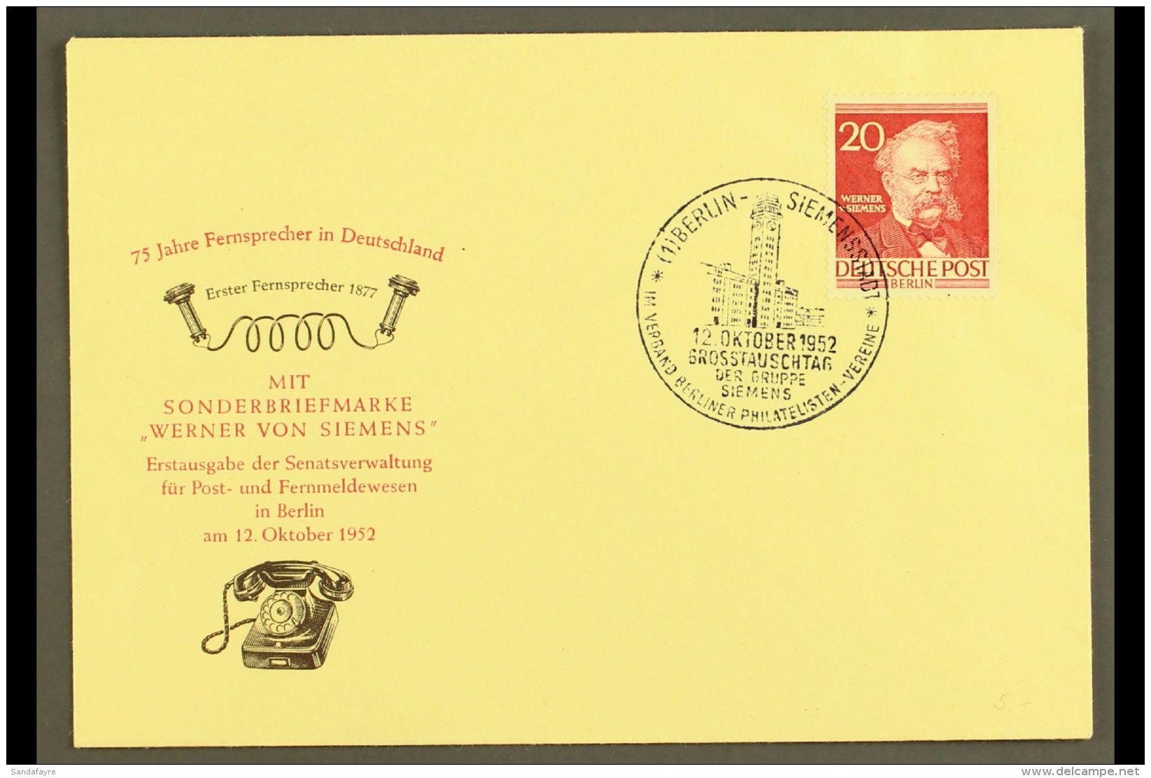 1952-53  Famous Berliners 5pf, 8pf, 15pf, 20pf, 25pf, 30pf And 40pf On Illustrated And Unaddressed FDC's (the 5,... - Sonstige & Ohne Zuordnung