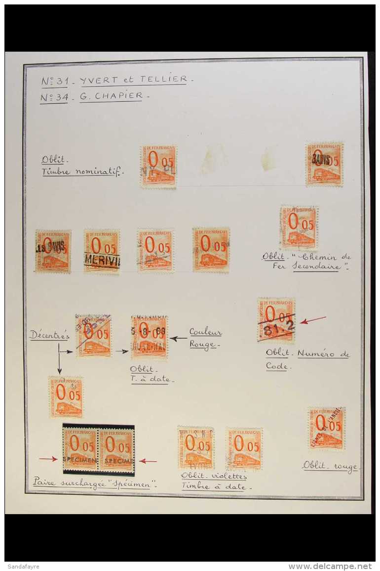 1948-60 "RAILWAY PARCELS" COLLECTION  A Semi Specialized Mint, Nhm &amp; Used Collection (mostly Used) Presented... - Sonstige & Ohne Zuordnung