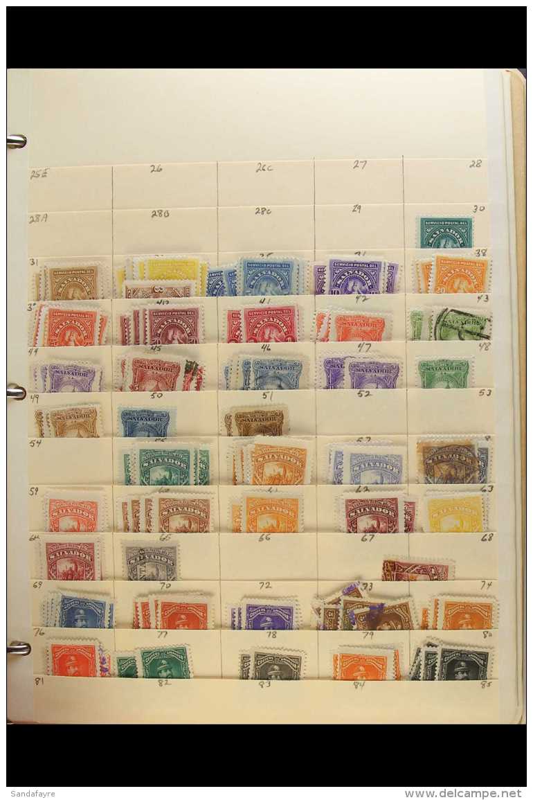 1867-1985 EX DEALERS STOCK  Mint, Nhm &amp; Used Range With Hundreds Of Sets, "Back Of The Book", Proofs, Errors,... - El Salvador