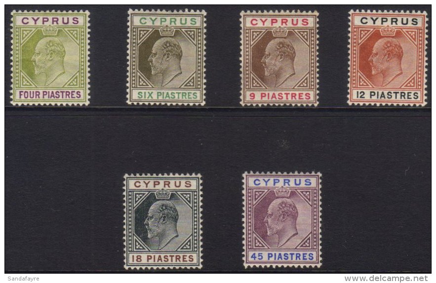 1904-10  4pi To 45pi SG 66/71, Very Fine Mint. (6 Stamps) For More Images, Please Visit... - Sonstige & Ohne Zuordnung